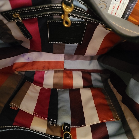 🌈 Coach black Legacy lined satchel 10743 🌈 - Picture 8 of 16